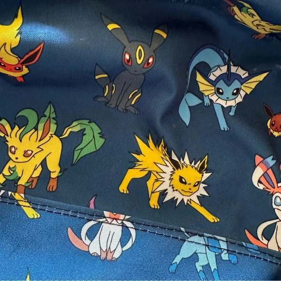 Nintendo Pokemon Gotta Catch 'Em All! Backpack Bookbag Eeveelution print 2017 - Picture 4 of 5
